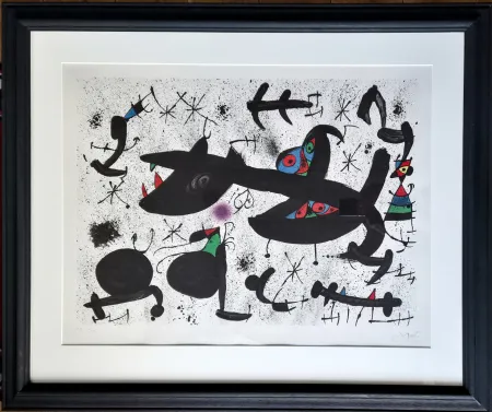Lithograph Miró - Homenatge a Joan Prats 