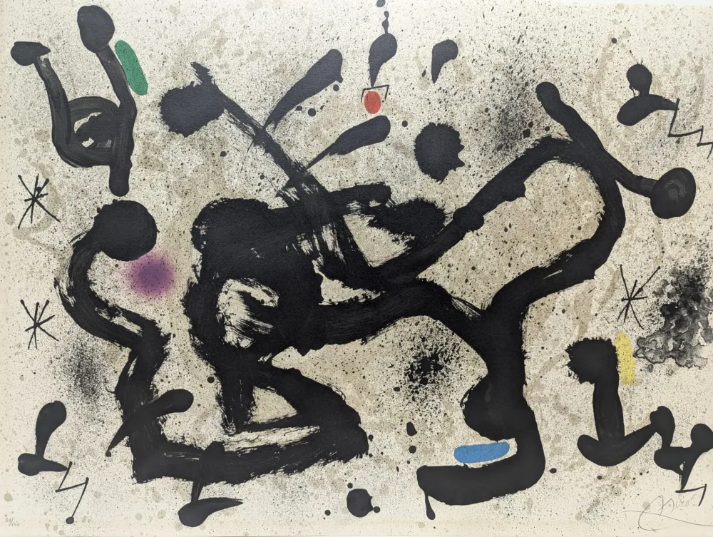 Lithograph Miró - Homenatge a Joan Prats 