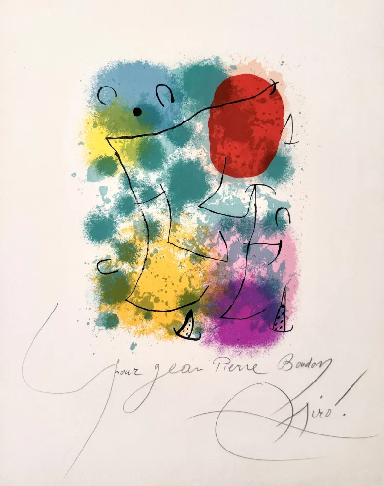 Lithograph Miró - Hommage a Rimbaud