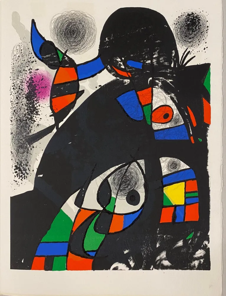 Lithograph Miró - Hommage à San Lazzaro