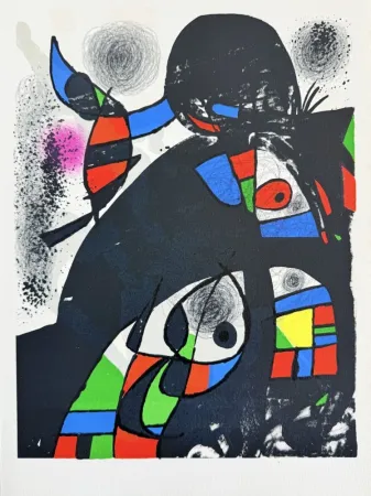 Lithograph Miró - Hommage à San Lazzaro