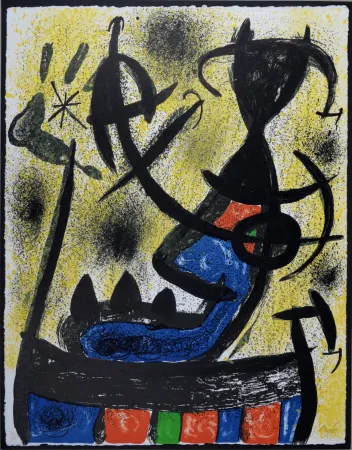 Lithograph Miró - Il Circulo de Piedra