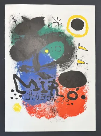 Lithograph Miró - Joan Mirò (1893-1983) - Album 19 - Color lithograph on BFK Rives paper - 1963