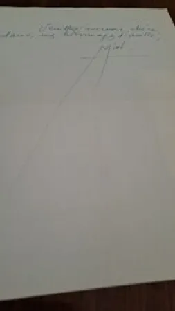 No Technical Miró -  Joan Miró Exceptional unpublished autograph letter on fine wove embossed stationery from Miró to Madeleine de Harting, with a huge artistic signature (with original envelope)