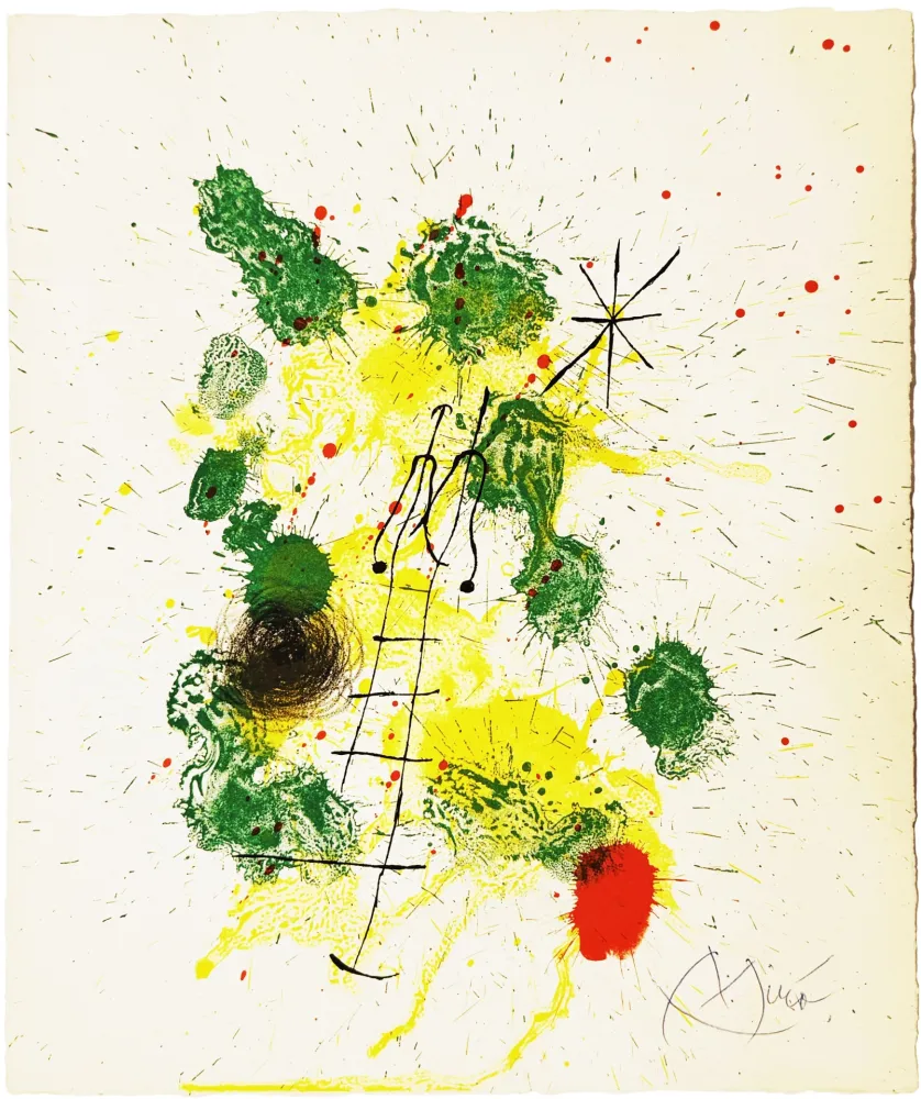 Lithograph Miró - Kronenhalle, 1962