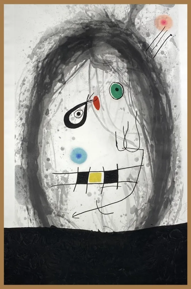 Carborundum Miró - “L’ Exile Noir”
