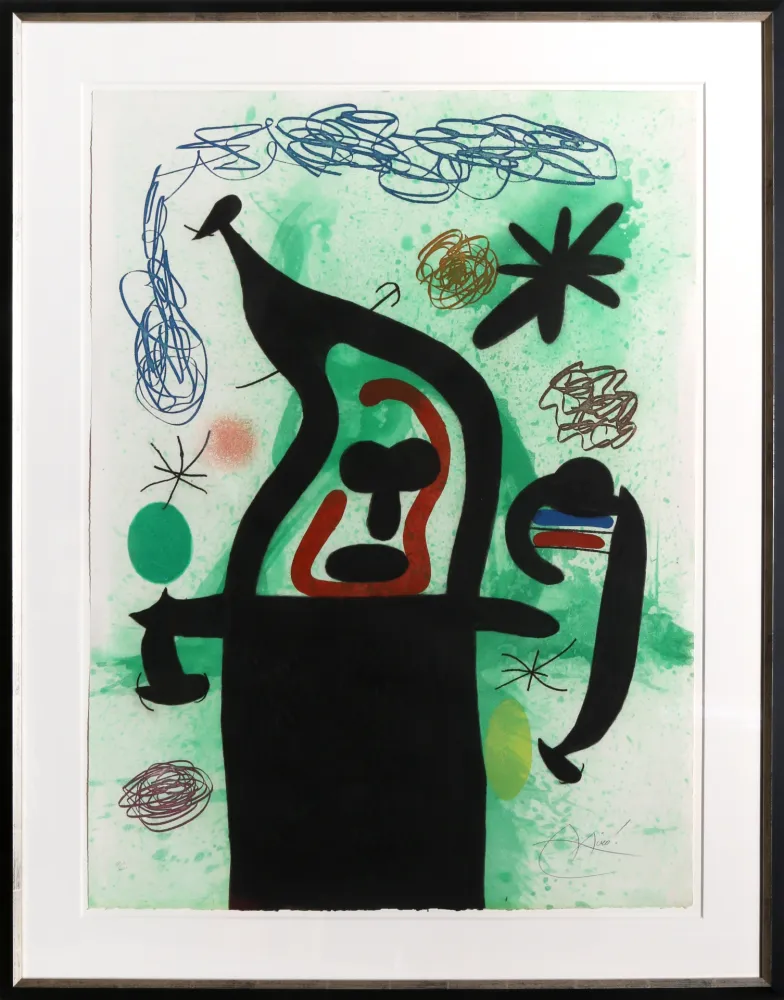 Aquatint Miró - La Harpie
