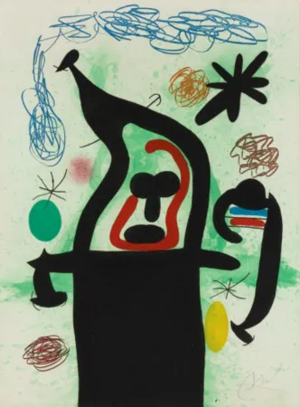Etching And Aquatint Miró - La Harpie