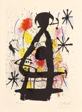 Lithograph Miró - La lune près de paraître (The Moon About to Appear)