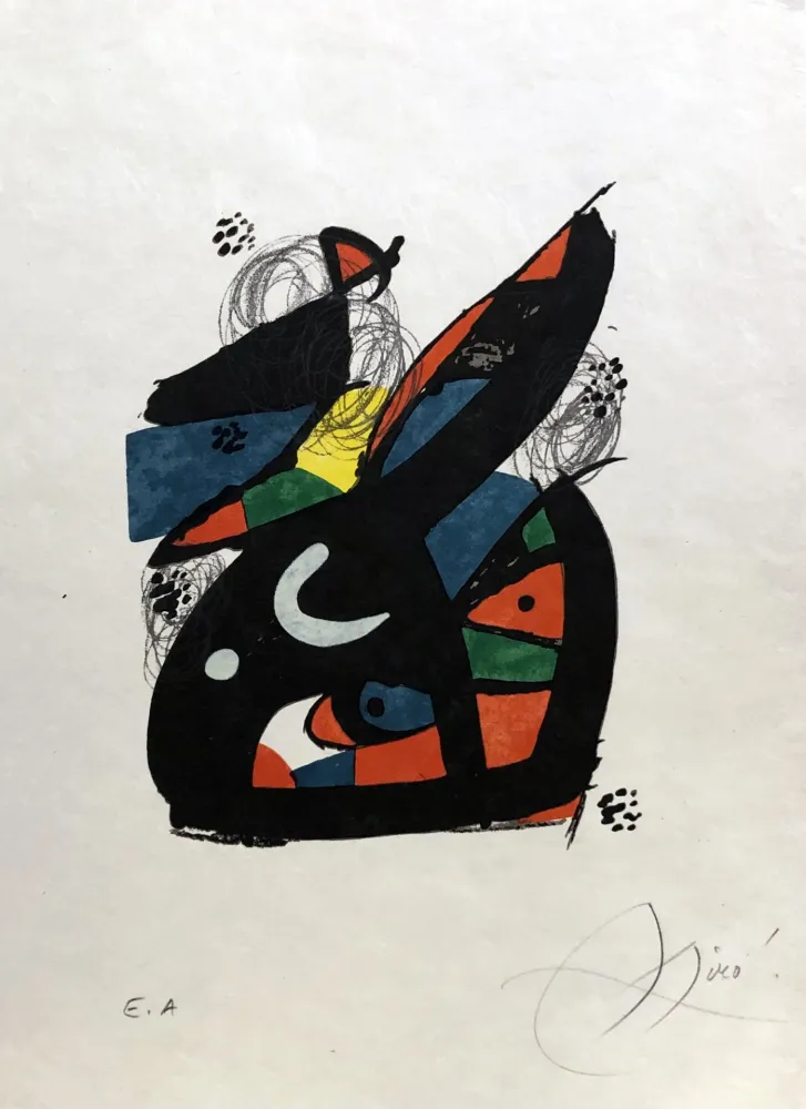 Lithograph Miró - La mélodie acide - 13