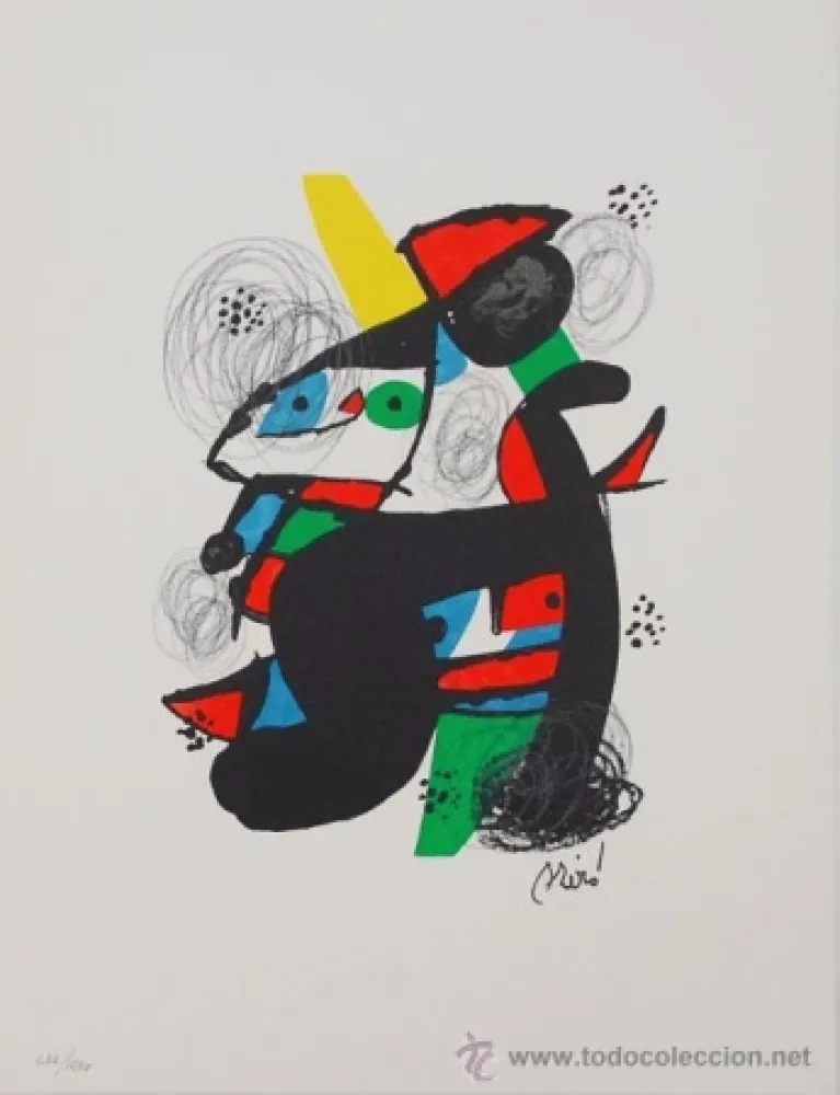 Lithograph Miró - La Melodie Acide 