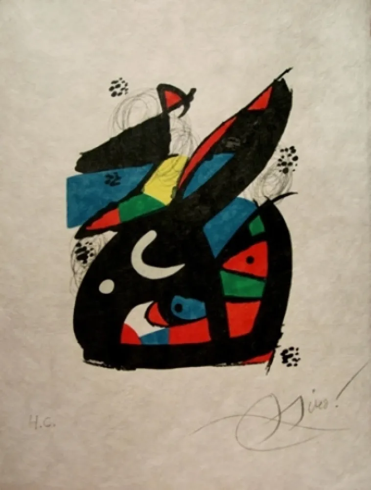 Lithograph Miró - La Melodie Acide 