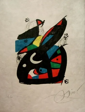 Lithograph Miró - La Melodie Acide 
