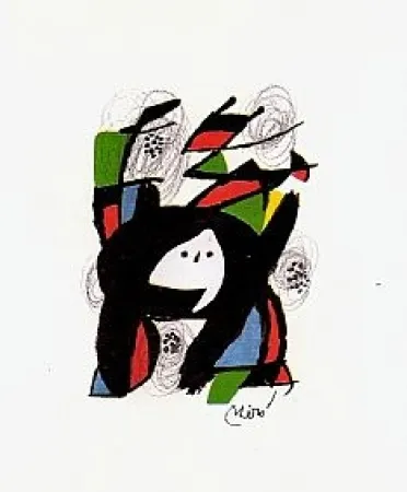 Lithograph Miró - La Melodie Acide 