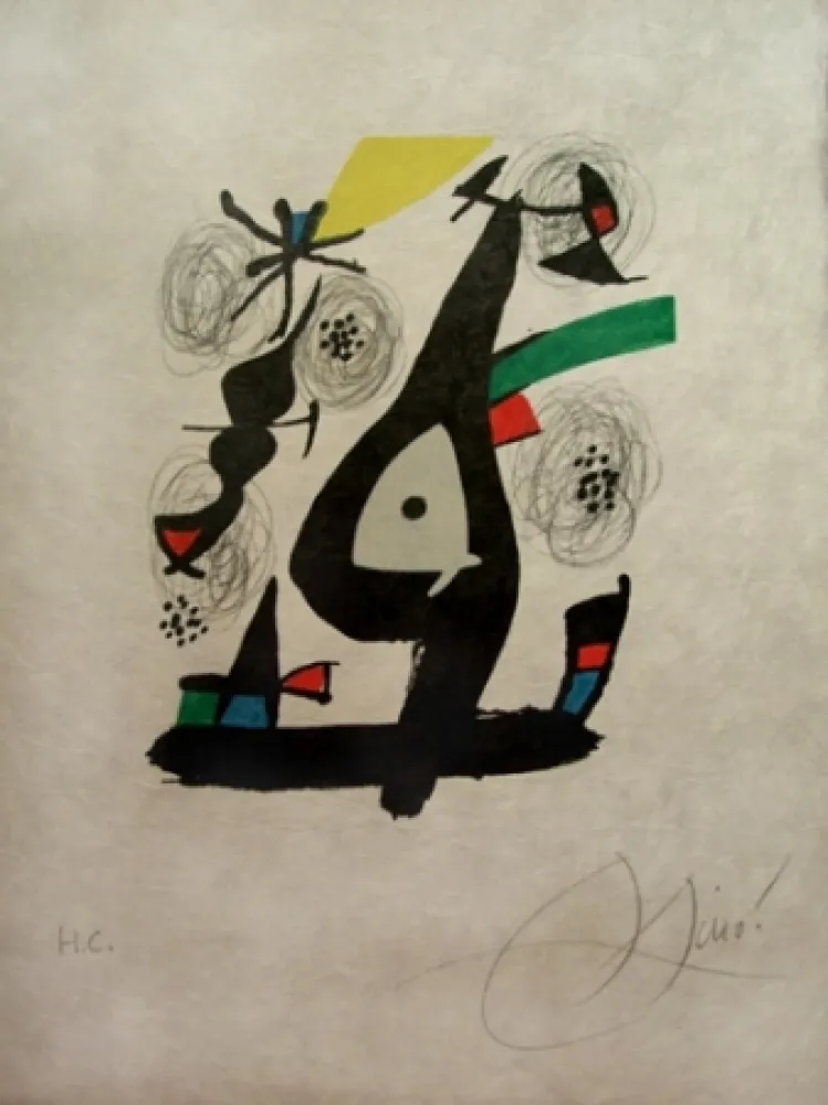 Lithograph Miró - La Melodie Acide 