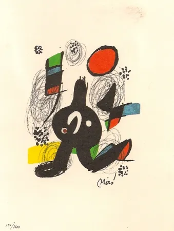 Lithograph Miró - La Melodie Acide 