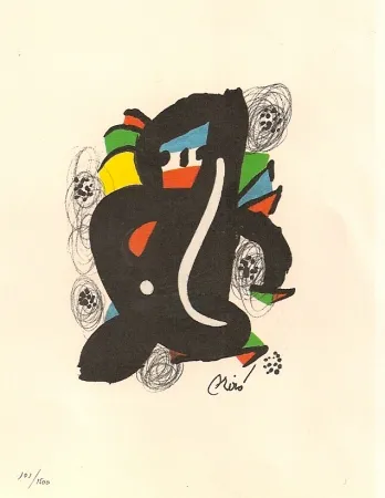 Lithograph Miró - La Melodie Acide 