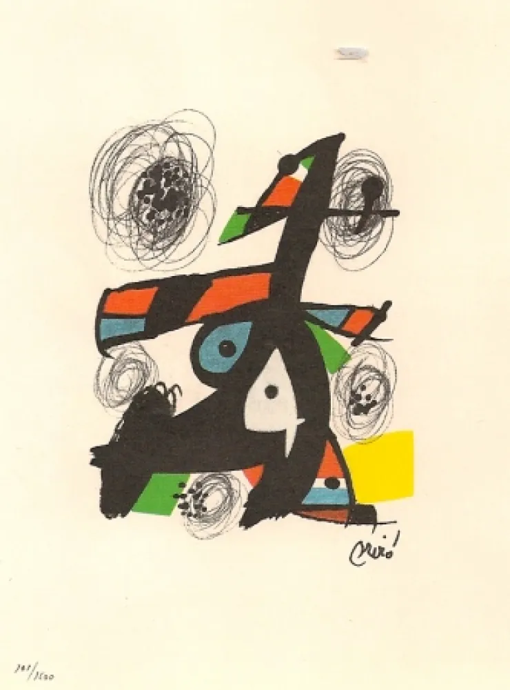 Lithograph Miró - La Melodie Acide 
