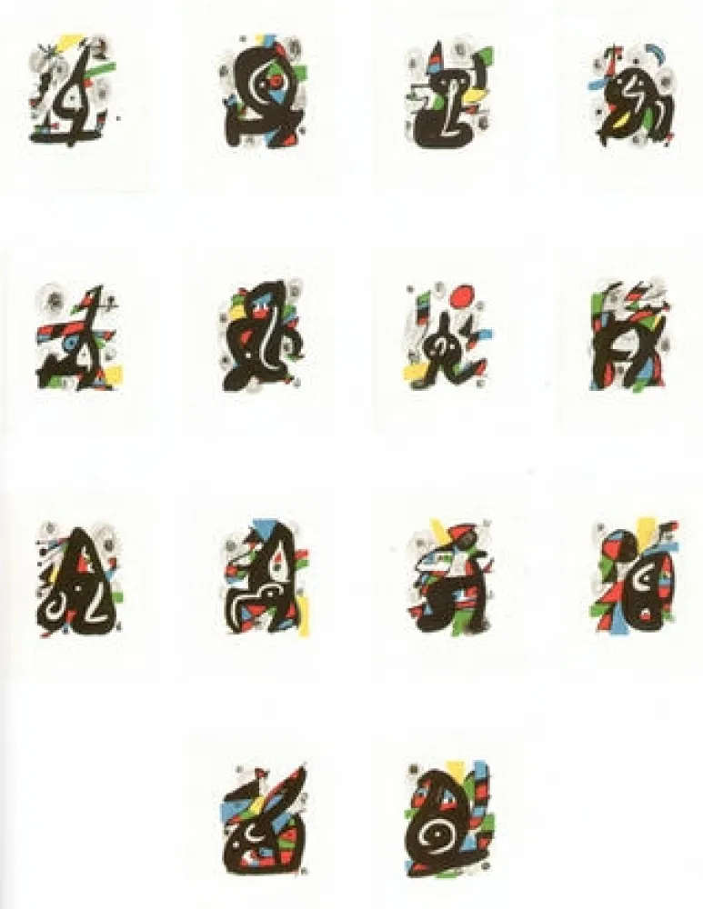 Lithograph Miró - La melodie àcide