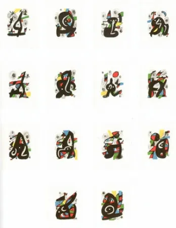 Lithograph Miró - La melodie àcide