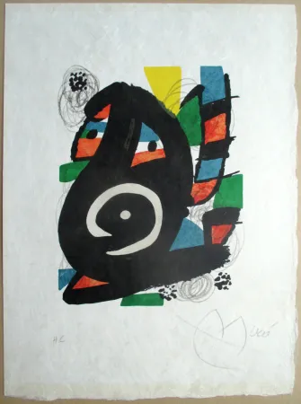 Lithograph Miró - La melodie acide, pl 14