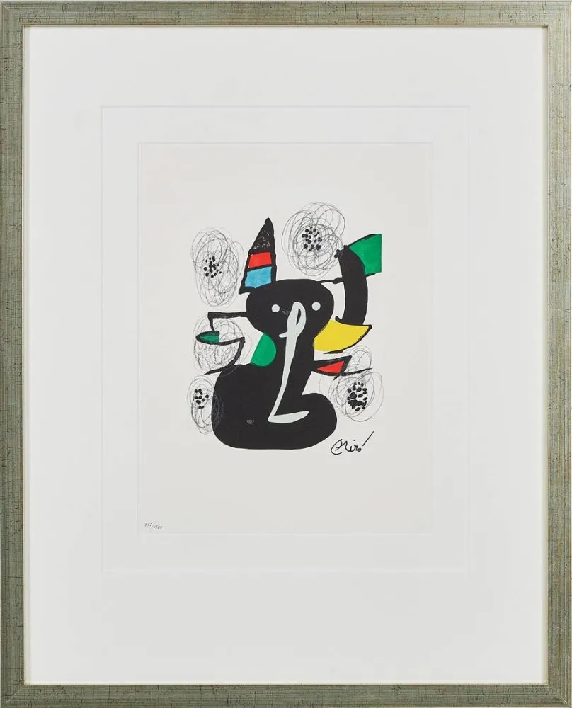 Lithograph Miró - La Mélodie Acide, Planche III