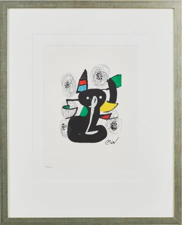 Lithograph Miró - La Mélodie Acide, Planche III