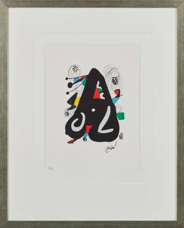Lithograph Miró - La Mélodie Acide, Planche IX