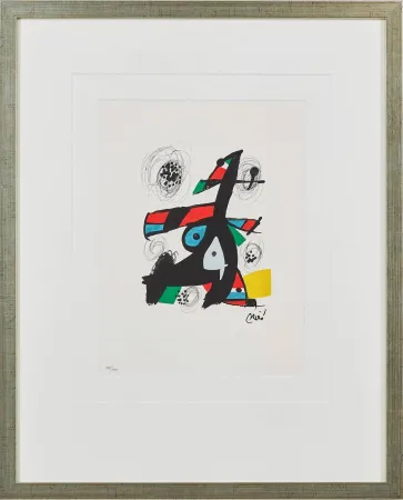 Lithograph Miró - La Mélodie Acide, Planche V