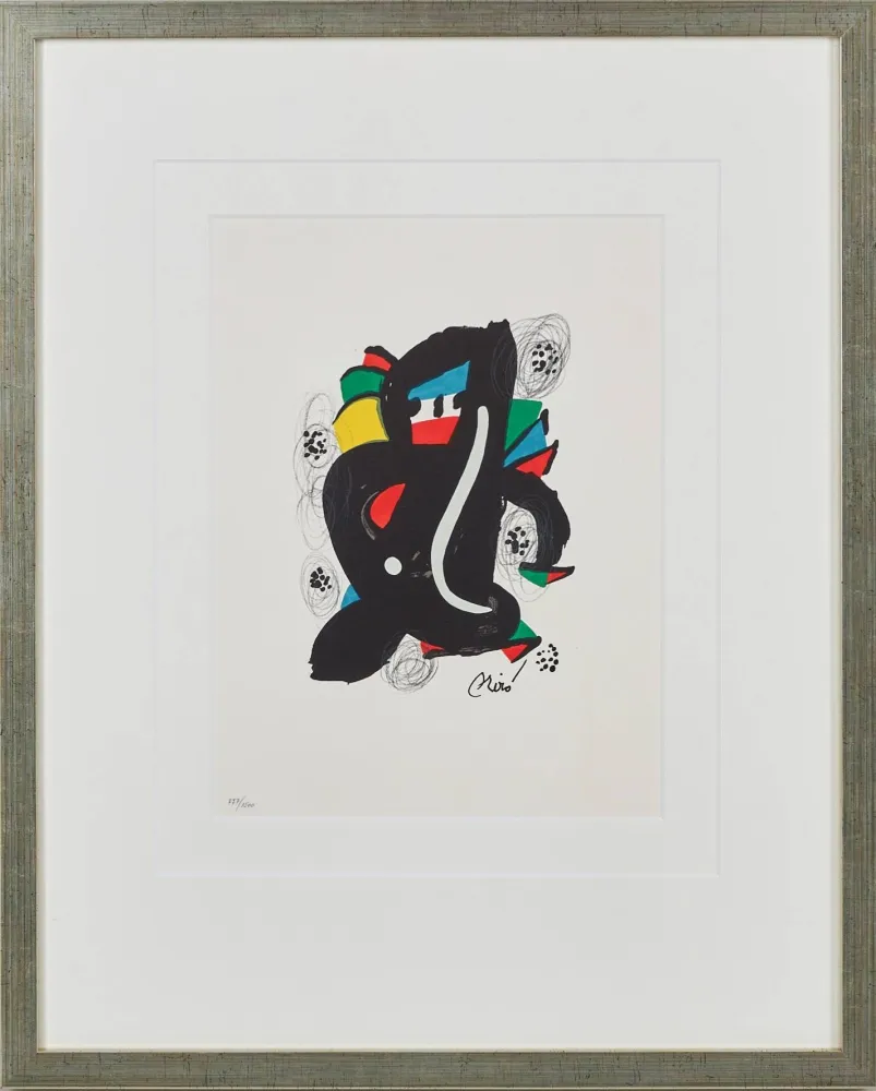 Lithograph Miró - La Mélodie Acide, Planche VI