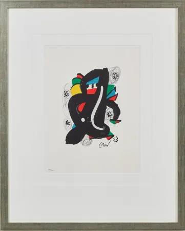 Lithograph Miró - La Mélodie Acide, Planche VI