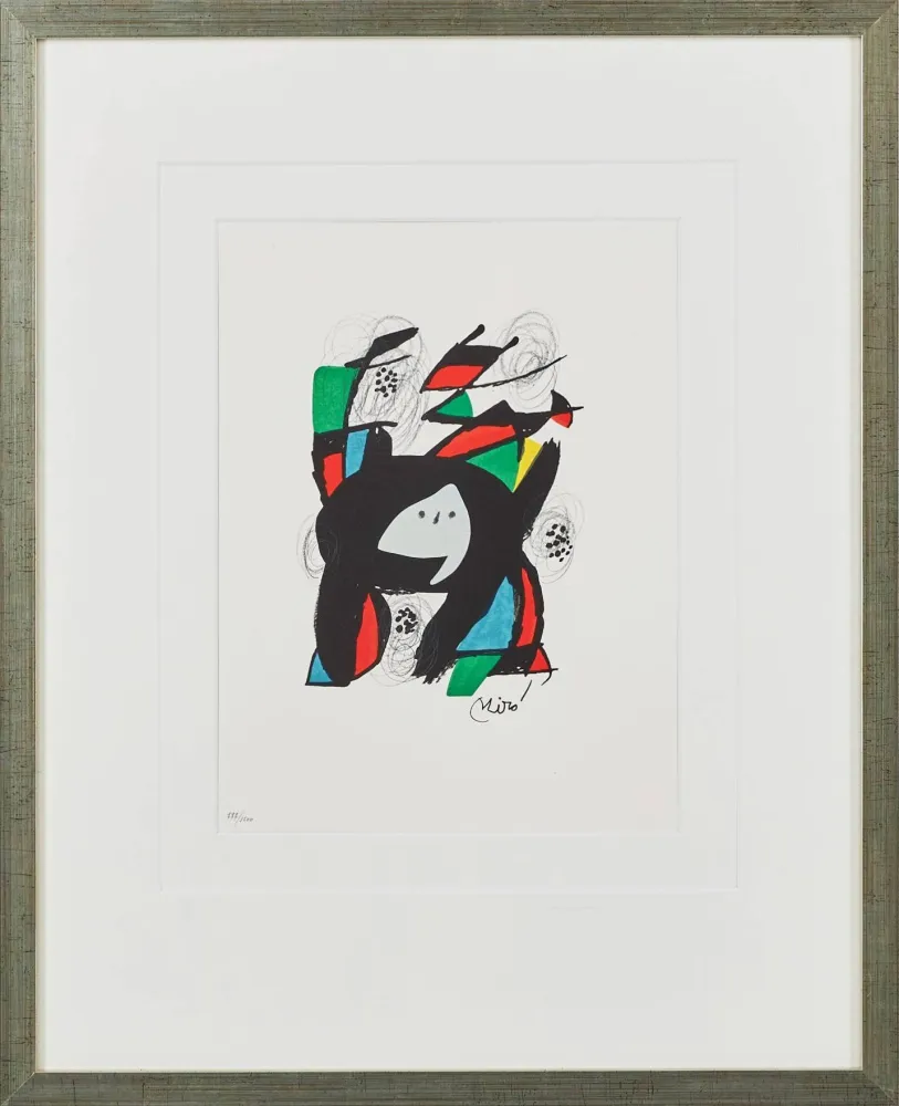 Lithograph Miró - La Mélodie Acide, Planche VIII