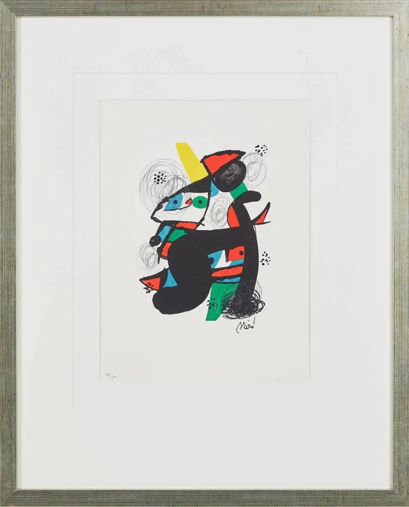 Lithograph Miró - La Mélodie Acide, Planche XI