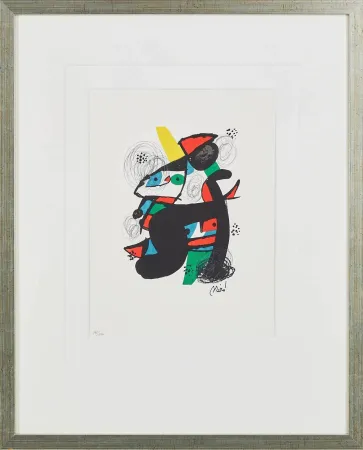 Lithograph Miró - La Mélodie Acide, Planche XI