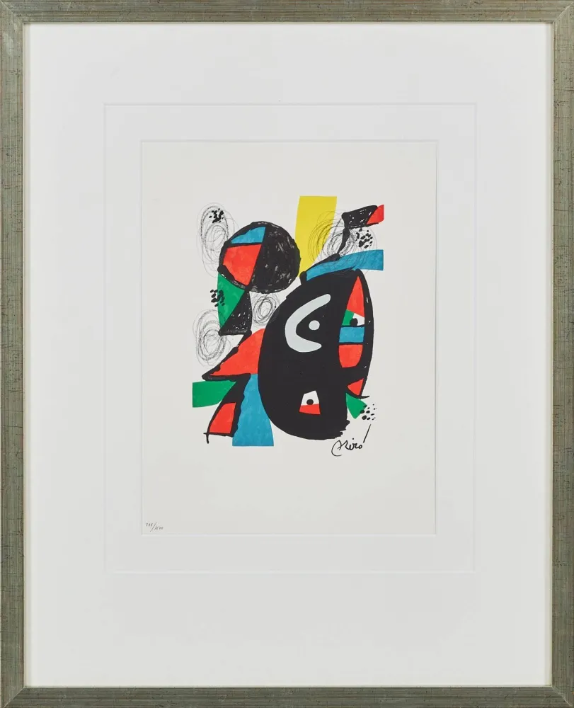 Lithograph Miró - La Mélodie Acide, Planche XII