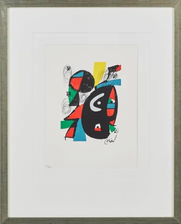 Lithograph Miró - La Mélodie Acide, Planche XII