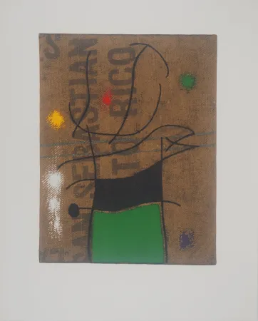 Lithograph Miró - L'acrobate