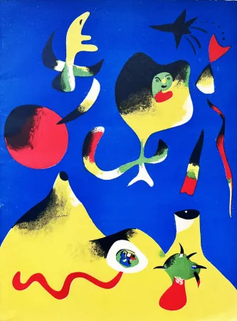 Lithograph Miró - L'Air
