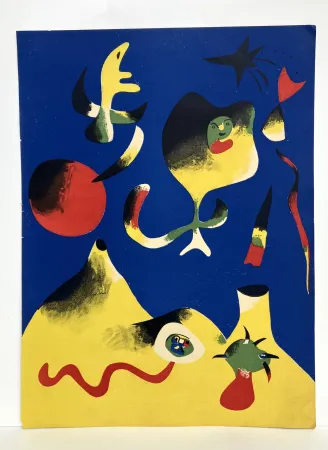 Lithograph Miró - L'air. Lithographie, 1937.