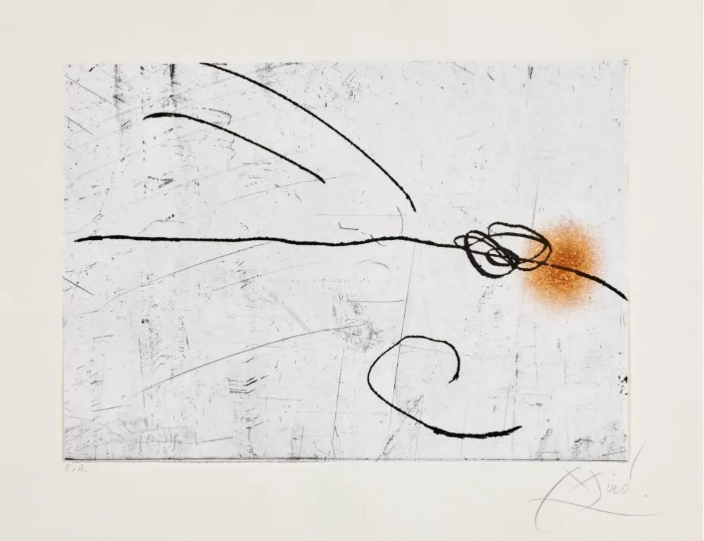 Etching And Aquatint Miró - Lapidari