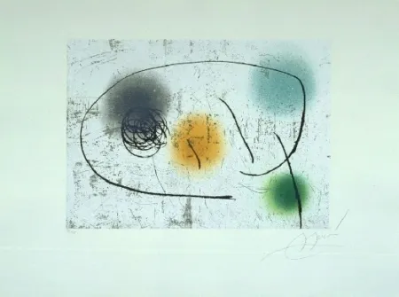 Etching And Aquatint Miró - Lapidari, Marquesita