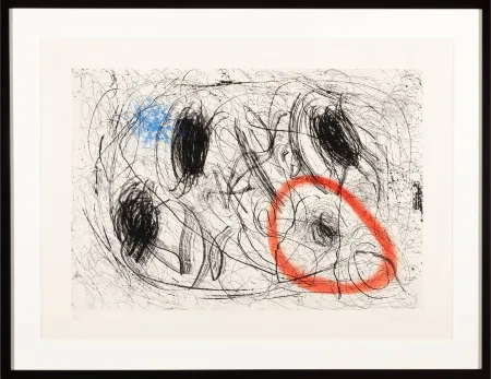 Lithograph Miró - Le chevelure de Bérénice I (Berenice's Hair I)