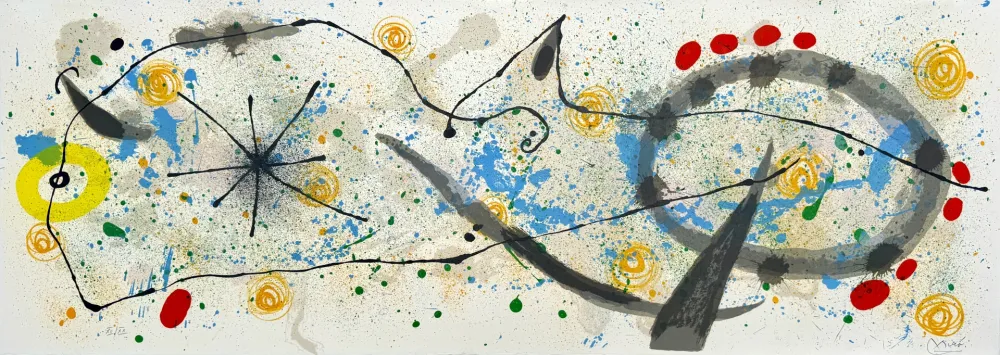 Lithograph Miró - Le Lézard aux plumes d'or