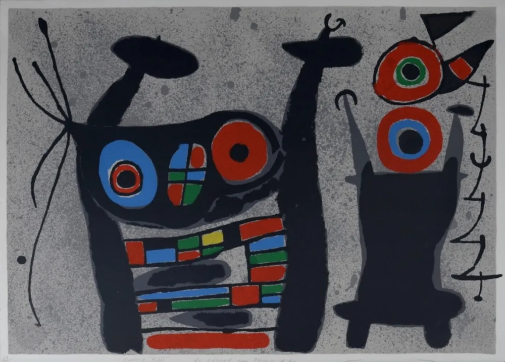 Lithograph Miró - Le Lézard aux plumes d'or #2, 1971