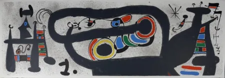 Lithograph Miró - Le Lézard aux plumes d'or #5, 1971
