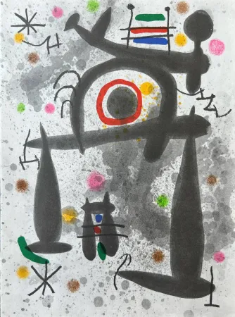Lithograph Miró - Le Miroir de l'Homme par les Betes