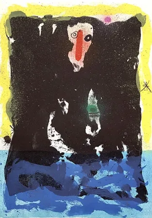 Lithograph Miró - Le revenant