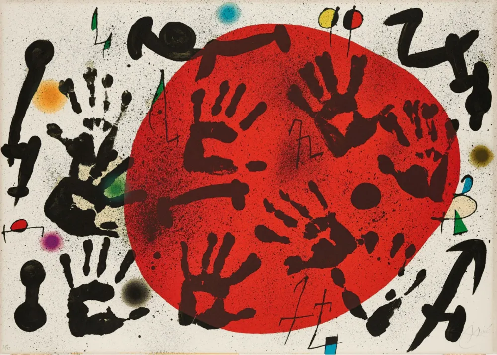Lithograph Miró - Les Agulles del Pastor.