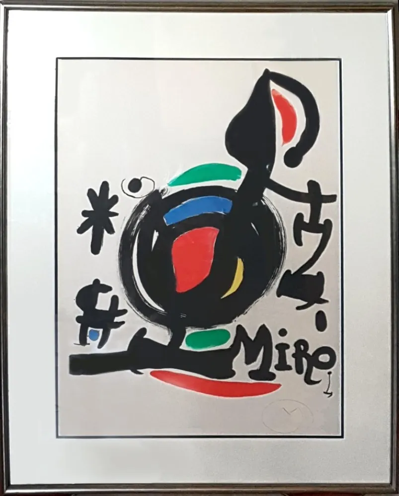 Lithograph Miró - Les Essencies de la Terra Exhibition (M. 625)