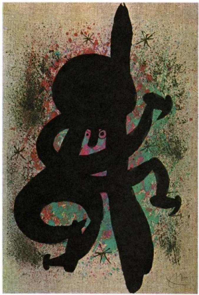 Lithograph Miró - L'esquimo fiévreux / The feverish eskimo
